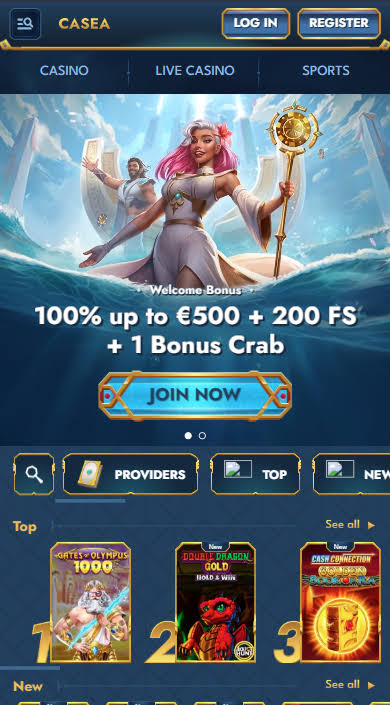 Hodnocení stránek Casea Casino