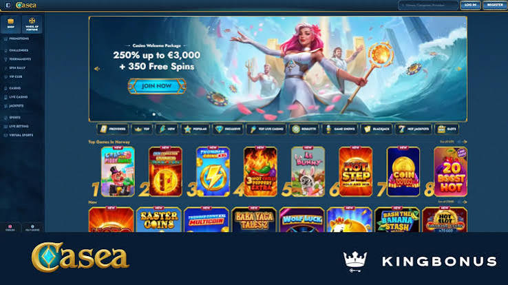 Hry a software pro online kasino Casea