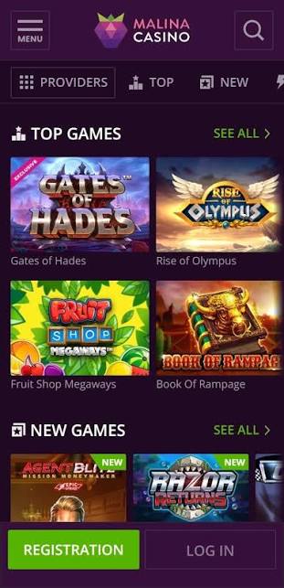 Malina Online Casino Bewertung